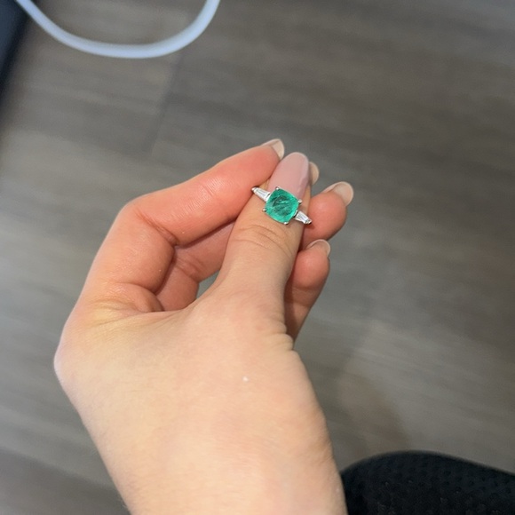 Silver ring (Size EUR- 17) measurements are shown on the photo - Picture 5 of 7